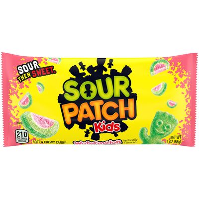 SOUR PATCH KIDS Watermelon Soft &amp; Chewy Candy, Bulk Candy, 24 - 2 oz Bags