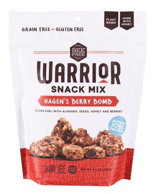 BeeFree Warrior Mix Gluten Free Granola  Grain Free Keto Friendly Paleo Granola Mix  Dairy Free Preservative Free Oat Free Junk Free  Hagens Berry Bomb 9 Oz Bundle 2 Pack