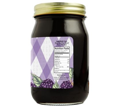 Green Jay Gourmet Blackberry Sweet Tea Concentrate - All-Natural Black Tea - Easy to Prepare &amp; Makes 1 Gallon - Handcrafted in the USA in a Pint Mason Jar - Ideal for Parties &amp; Gatherings - 16 Ounces