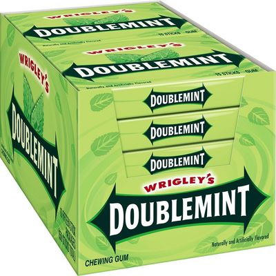 Wrigley&#39;s Doublemint Gum 210 Pack Boxes 15 Pieces Per Pack Total 300 Pieces, 20 Count, (Pack of 10)
