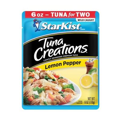 StarKist Tuna Creations, Lemon Pepper, 6.0 oz Pouch, Pack of 12