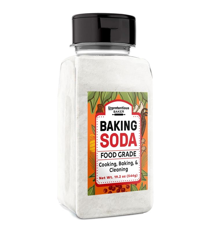 Unpretentious Baking Soda, 2 Cups, Natural Leavening Agent, Convenient Dual-Purpose Shaker Lid