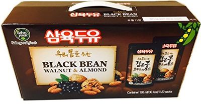 Sahmyook Black Bean With Walnut &amp; Almond Soy Milk, 6.5 Fl. Ounce (Pack of 20)