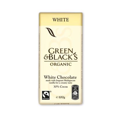 GREEN &amp; BLACKS Organic White Chocolate Bar, 3.5 OZ