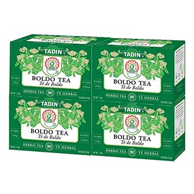 Tadin Boldo Tea, 24 Count (Pack of 4)