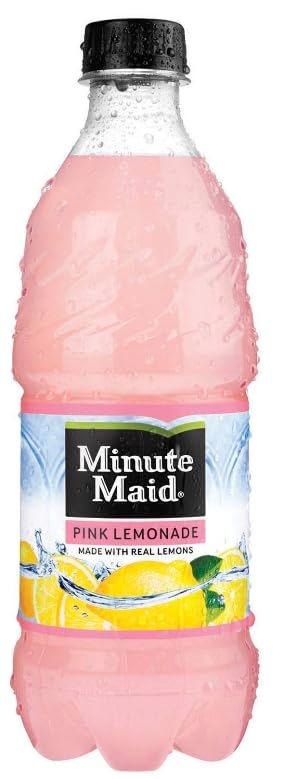 Minute Maid Pink Lemonade 20 Oz bottles  Pack of 16