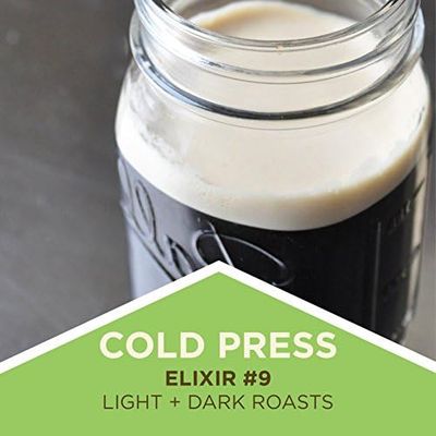 Tiny Footprint Coffee - Organic Cold Brew &amp; Press Elixir | Blend of Light &amp; Dark Roasts | Shade-Gown Ground Coffee, Carbon Negative, 16 Ounce