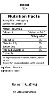 Tadin Boldo Tea, 24 Count (Pack of 4)