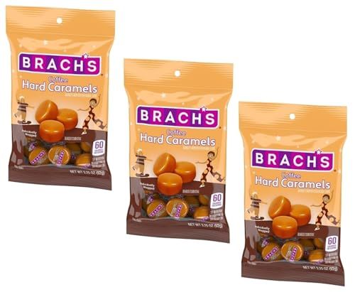 Brach&#39;s Coffee Hard Caramels Peg, 3.25 Ounce, Pack of 3 - Packaging May Vary