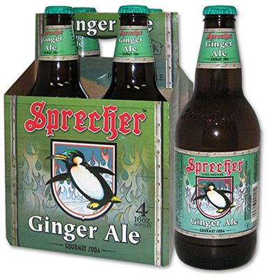 Sprecher Ginger Ale, 4ct (Pack of 6)