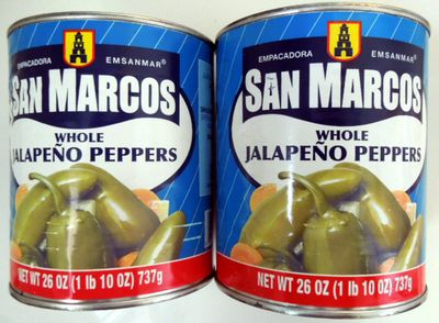 San Marcos Whole Jalapeo Peppers - 2 of 26 oz can