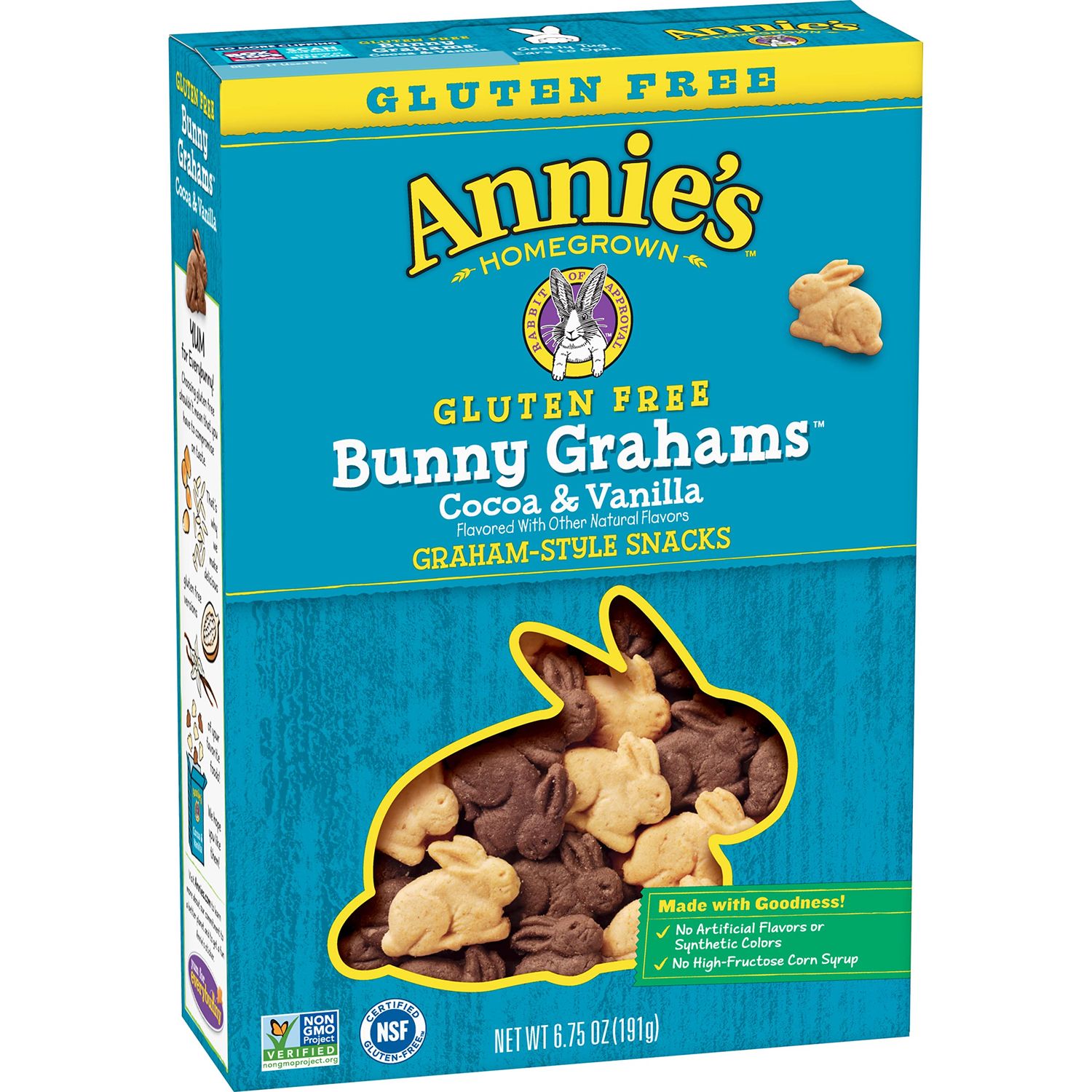 Annie&#39;s Gluten Free Cocoa and Vanilla Bunny Cookies, 6.75 oz