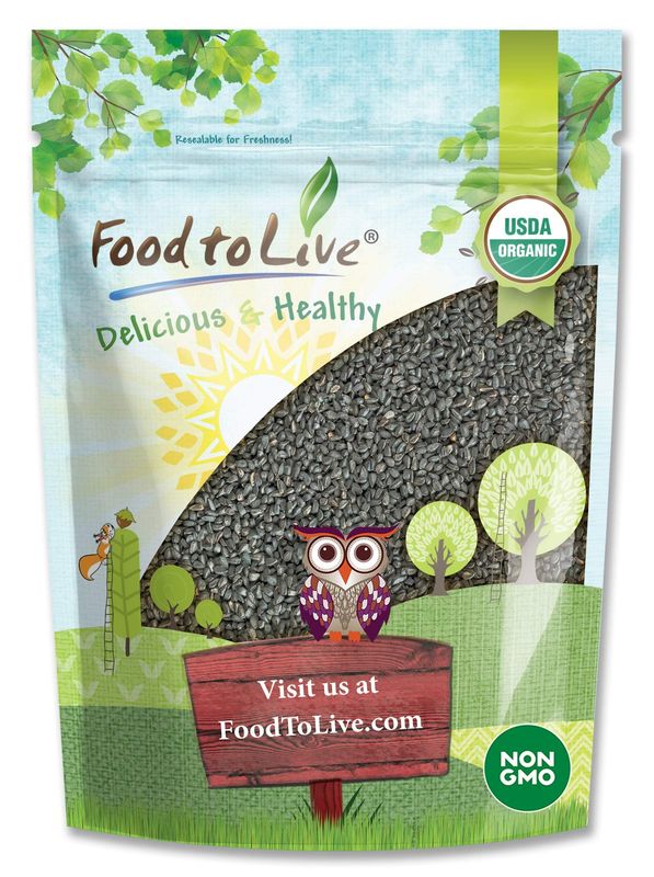 Food to Live Organic Black Cumin Seeds, 3 Pounds - Non-GMO, Kosher, Bulk Black Caraway. High in Iron, Calcium &amp; Magnesium. Great for Cooking, Spicing, &amp; Seasoning.