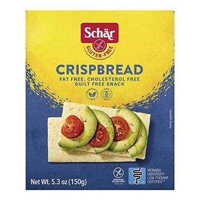Schar - Crispbread - Certified Gluten Free - No GMO&#39;s, Lactose, Fat, Cholesterol, Wheat or Preservatives - (5.3 oz)