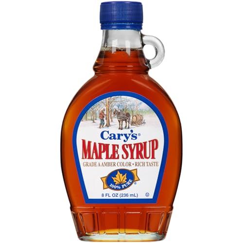 Cary&#39;s Pure Maple Syrup, Grade A Amber, 8 Fluid Ounces