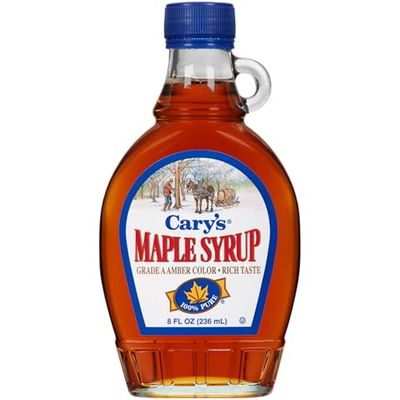 Cary&#39;s Pure Maple Syrup, Grade A Amber, 8 Fluid Ounces