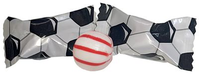 Soccer Themed Peppermints 100 Count Wrapped - Mint Candy