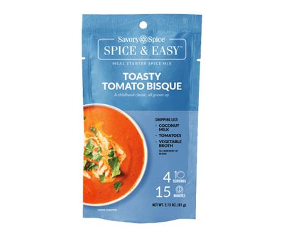 Savory Spice Toasty Tomato Bisque Spice &amp; Easy Meal Starter Spice Mix | Easy Dry Tomato Soup Mix Packet (Net: 2.15 oz)