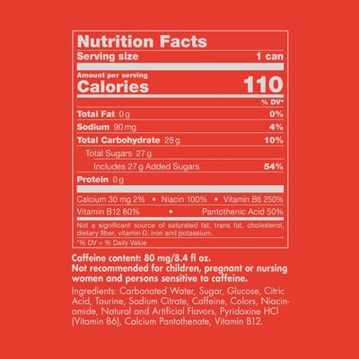 Red Bull Red Edition Energy Drink, Watermelon, with 80mg Caffeine plus Taurine &amp; B Vitamins, 8.4 Fl Oz, Pack of 24 Cans