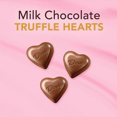 DOVE Milk Chocolate Truffle Hearts Valentine's Day Candy Gift, 5.82 oz Heart Tin