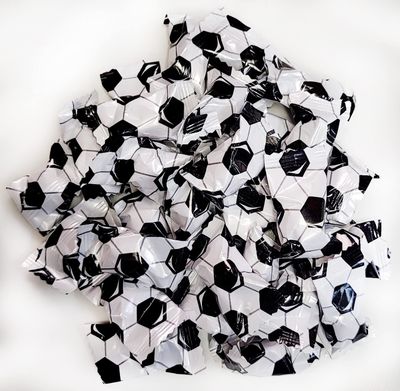 Soccer Themed Peppermints 100 Count Wrapped - Mint Candy