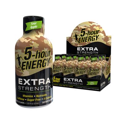 5-hour ENERGY Shot, Extra Strength, Sour Apple, 1.93 oz, 12 Count