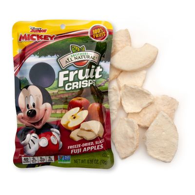 Brothers All Natural, Disney Mickey Mouse Fuji Apple Freeze Dried Fruit Crisps, Gluten Free, Non-GMO, Nothing Added, 0.35 oz. (Pack of 12)