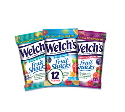 Welch&#39;s Fruit Snacks, Variety Pack With Mixed Fruit, Berries &#39;N Cherries &amp; Island Fruits, Gluten Free, Bulk Pack, 5oz (Pack of 12)