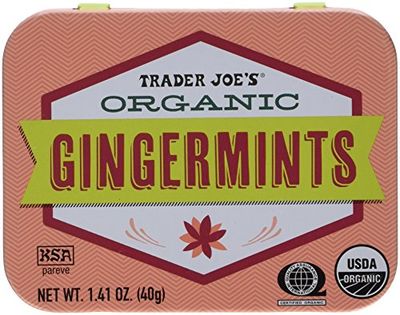 Trader Joe&#39;s Organic Gingermints 40g., 50 Mints (Pack of 2)