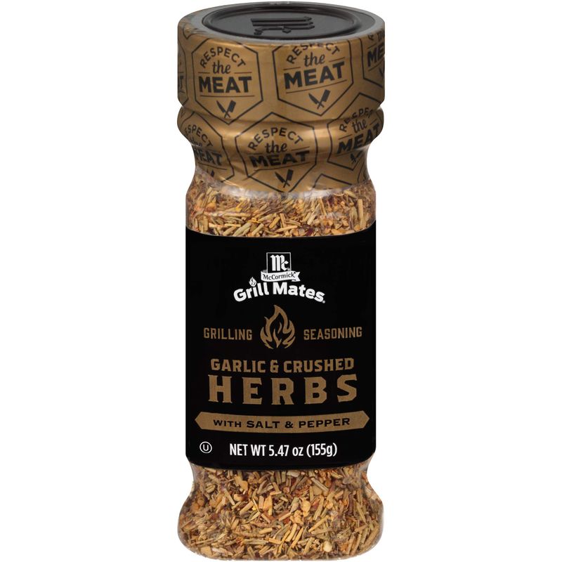 McCormick Grill Mates Garlic &amp; Crushed Herbs Grilling Seasoning, 5.47 oz