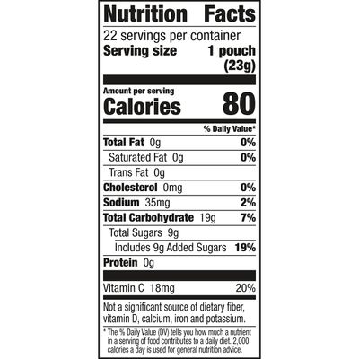 Sonic The Hedgehog Fruit Flavored Snacks, Treat Pouches, Gluten Free Snack, Value Pack, 22 Ct, 17.6 oz