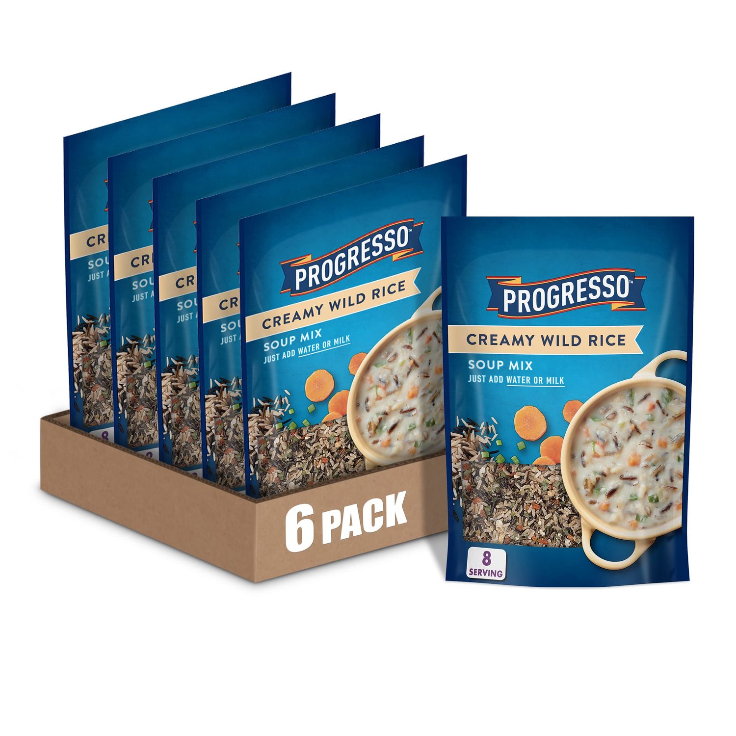 Progresso Creamy Wild Rice Dry Soup Mix, Family Size, 6.5 oz. (Pack of 6)