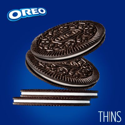 OREO Thins Chocolate Sandwich Cookies, Family Size, 13.1 oz