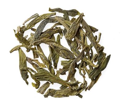 Golden Moon Tea Organic Dragon Well Longjing Green Tea - Loose Leaf, Non GMO - Half Pound (96 Servings)