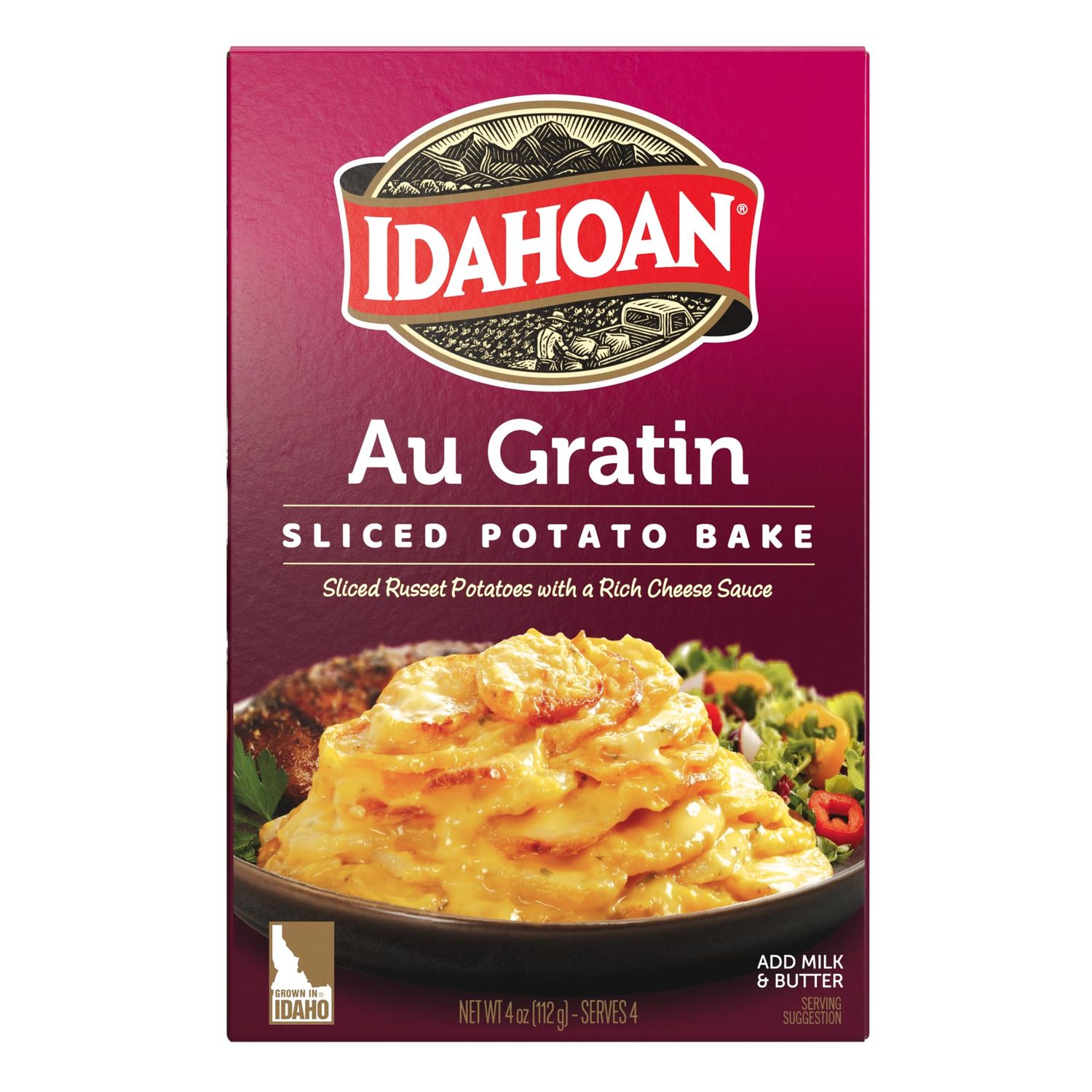 Idahoan Au Gratin Homestyle Casserole, 4 oz (Pack of 12)
