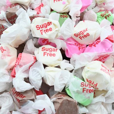 By The Cup Sweet Candy Co. Sugar Free Assorted Salt Water Taffy, 1.5 lb Bulk Bag