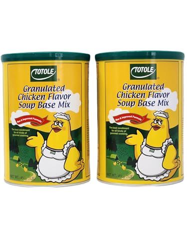 Totole Granulated Flavor Soupe Base Mix - 454g (1lb) - Flavor Seasoning - Less Salty, Dissolves Easily - Perfect for Soups