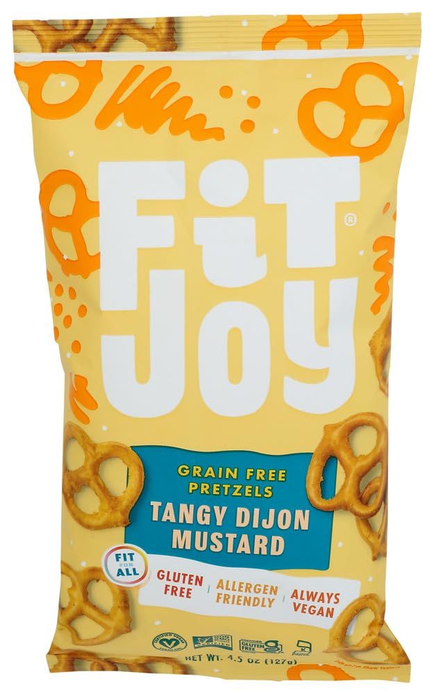 Fit Joy Tangy Dijon Grain Free Pretzel Twists, 4.5 OZ