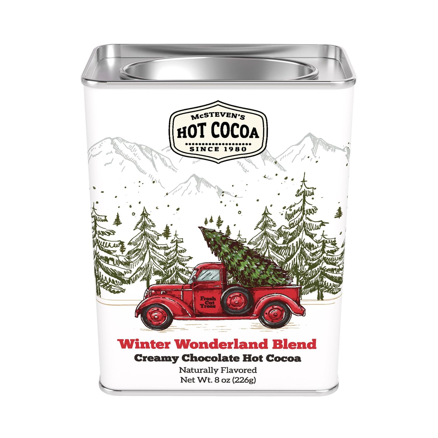 McSteven&#39;s Hot Chocolate, Winter Warmer Wonderland Red Pickup Truck, 8 Ounce