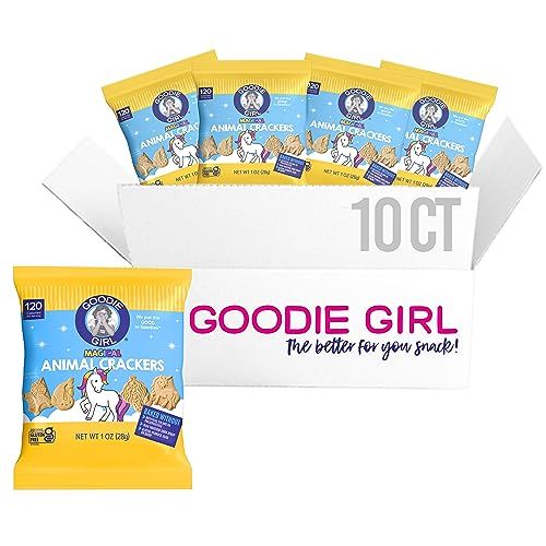 Goodie Girl, Magical Gluten Free Animal Crackers Snack Packs | Gluten Free, Peanut Free, Dairy Free, Egg Free | 120 Calories Each (Pack of 10)