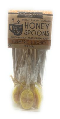 Melville Candy Honey Spoons [For Tea Lovers] Gluten-Free 5 Count (Turmeric &amp; Honey)