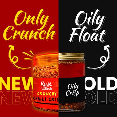 Chili Crisp (medium spicy) chilli crisp oil without the oil. Crispy chili crunch made with garlic, onion, chilis. For ramen toppings, salads, sushi extra umami. Secret crunchy condiment