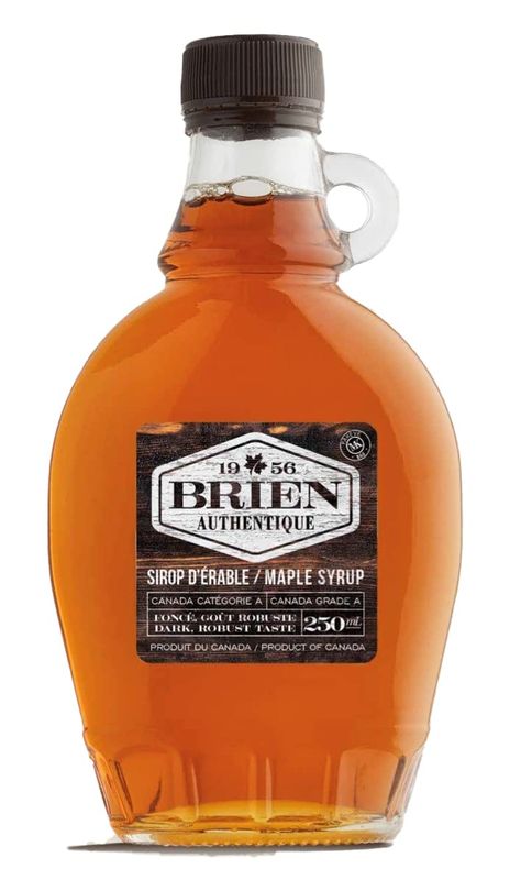 Brien 100% Pure Maple Syrup | Gluten Free Vegan Syrup | Maple Syrup Bottle | Real Maple Syrup Product From Canada | Leone Bottle 250ml / 8.4 Ounces (Leone Bottle, Pack of 1)