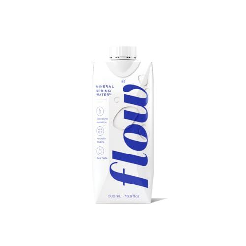 Flow Alkaline Spring Water, 100% Naturally Alkaline, 6 pack of 500ml (16.9 Fl Oz)