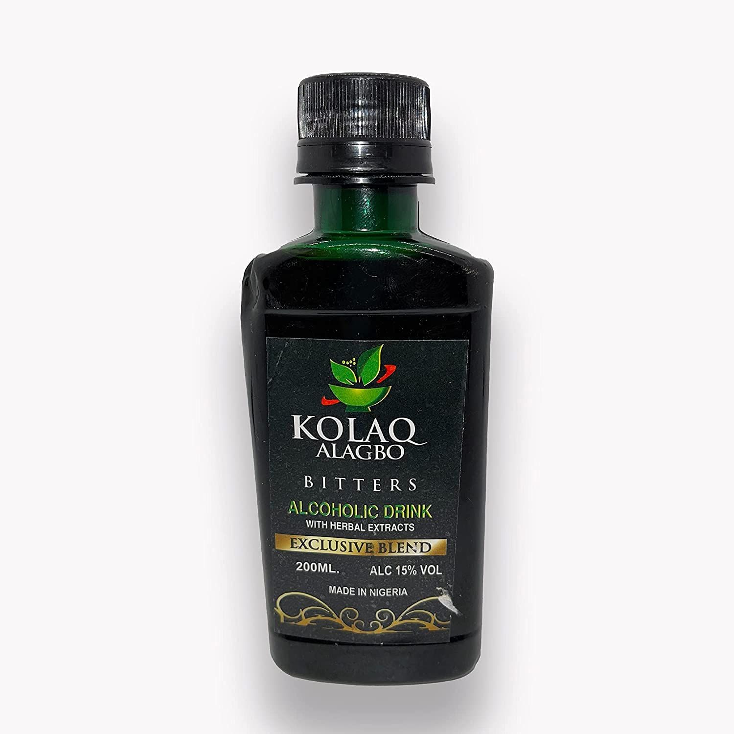 Generic KolaqAlagbo Bitters 6.8oz | Authentic African Cocktail Bitters with Herbal Extract,6.8 Fl Oz (Pack of 1)