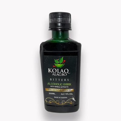 Generic KolaqAlagbo Bitters 6.8oz | Authentic African Cocktail Bitters with Herbal Extract,6.8 Fl Oz (Pack of 1)