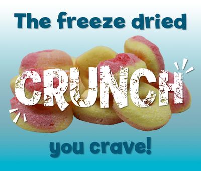 Bebeto Candy Freeze Dried Peach Rings - Premium Freeze Dried Candies - Fat-Free &amp; Cholesterol Free Treats (3 oz) by Kervan
