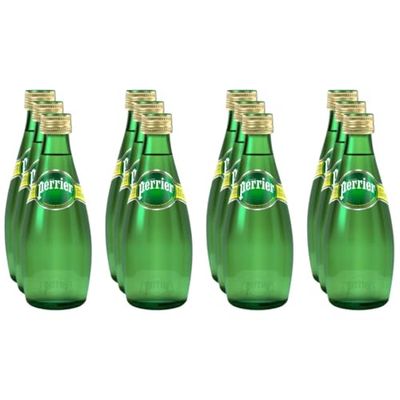 Sparkling Natural Mineral Water, 11 Oz Glass Bottles - (Pack of 12) - (Total of 132 Fl Oz)