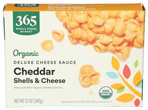 365 by Whole Foods Market, Organic Deluxe Cheddar Shells and Cheese, 12 Ounce