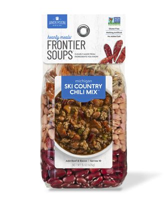 Frontier Soups Hearty Meals michigan ski country Chili, 15 oz, 2 pk